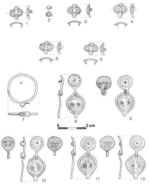 Pl. XXIII. 1-5: Gîmbaş, 7 : Gîrbova, 8-12: Moldoveneşti ( după Oţa-colab. 2006 )